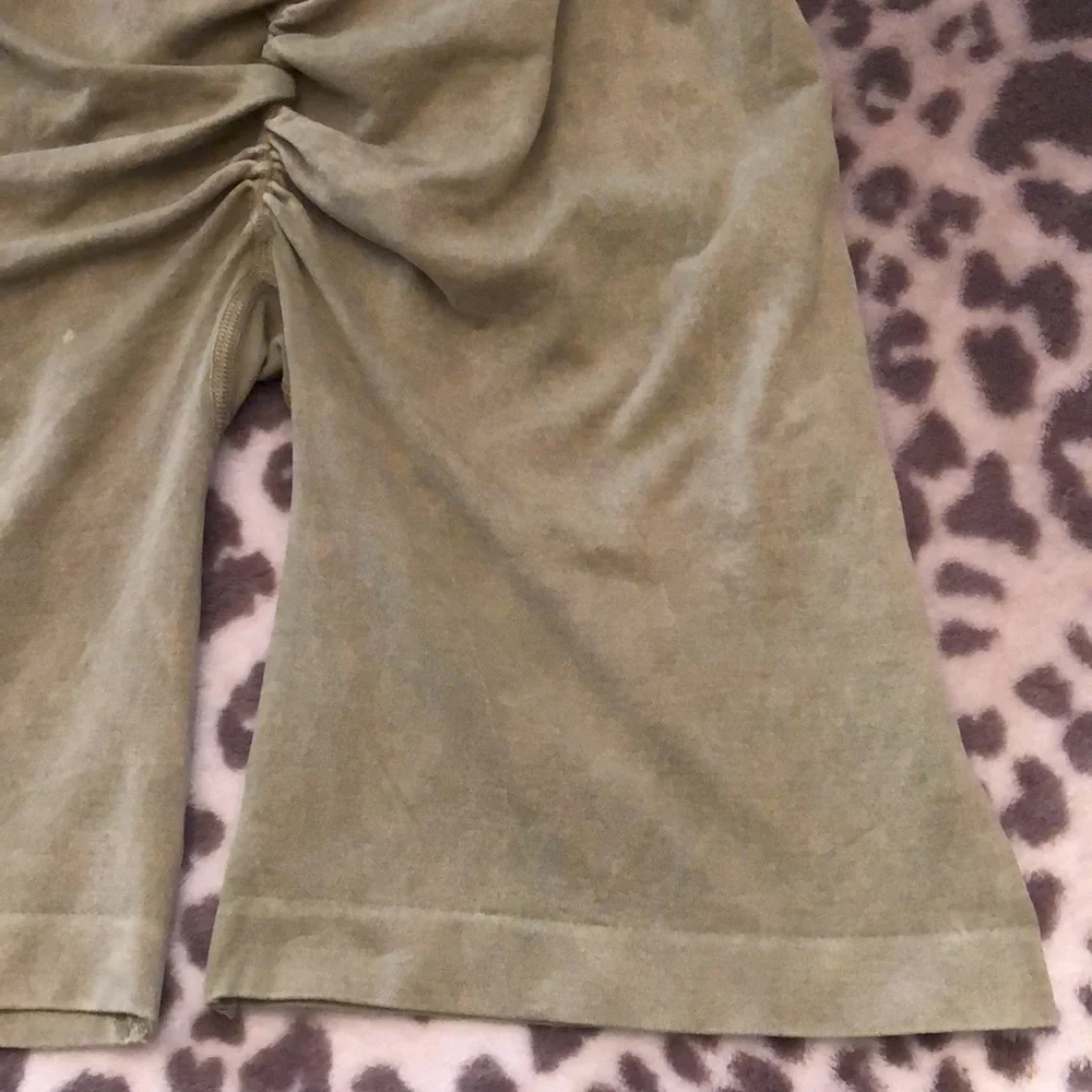 Free People Good Karma Ruched Shorts in Green Size XS/S - Picture 10 of 16